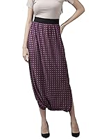 Aarika Womens Purple Color Printed Dhoti- Amazon