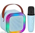 Athiva Mini Karaoke Machine Microphone Portable Bluetooth Wireless Speaker with Wireless Mic for Music Toys Christmas Birthday Gifts- Amazon
