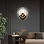 blissbells LED Stag Square White Wall Lamp Light- Warm White-Aluminium- Amazon