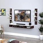 SK Expertise Engineered Wood Tv Entertainment Unit/Wall Set Top Box Shelf Stand/Tv Cabinet For Wall/Set Top Box Holder For Home/Tv Stand Unit For Wall For Living Room [Brown-White](Large),63.5 Cm- Amazon