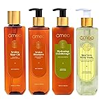 Omeo Gift Bag Hair Care Kit (Set of 4) for Women and Men | (Shampoo + Conditioner + Hair Oil + Body Wash) 4-in-1 | Corporate Gifting for Diwali, Anniversary, Best- Amazon