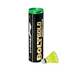 Li-Ning Bolt Gold Nylon Badminton Shuttlecock (Yellow, Slow Speed) | High Quality- Amazon
