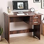 ABOUT SPACE Study Table with 2 Drawers (1 Lockable)- Office Desk -Computer Table for Laptop, Desktop, PC-Engineering Wood Working, Drawing, Office Table- Amazon