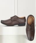 LIBERTY Fortune UVL-33 Formal Shoes With PU Upper | PVC Sole Stylish Office Wear Lacing Derby For Men  (Brown , 9)- Flipkart