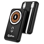 pTron Dynamo Quanta 10000mAh 22.5W Nano Power Bank, 15W Magnetic Wireless Charging, Compact Size Fast Charging, 20W PD Fast Charging, Built-in Cables, 3 Output Ports & BIS Certified (Black)- Amazon