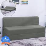Flipkart Perfect Homes Exotica 72x72x8 inch|Low Floor, Washable Jute Fabric 3 Seater Double Foam Fold Out Sofa Cum Bed  (Finish Color – carbon grey Delivery Condition – DIY(Do-It-Yourself))- Flipkart