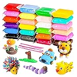 VGRASSP 24 Pcs Air Dry Clay Toy for Kids with 6 Sculpting Tools – Creative Art & Crafts Play Dough Birthday Return Gift- Amazon