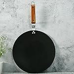 Add2cart 30.48 cm Wooden Handle Iron Concave Tawas, Roti Tawas, and Dosa Tawas- Amazon