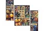 SAF paintings 6MM Abstact Set of 3 Panel Painting(SANFJM1351) SAFJM1351- Amazon