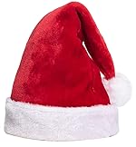 Kaku Fancy Dresses Santa Claus Hat for Kids, Christmas Caps for Boys & Girls, Santa Claus Cap, Santa Hat- Amazon