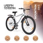 Urban Terrain Galaxy High Performance MTB Cycles For Men With Complete Accessories 26 T Hybrid Cycle/City Bike  (Single Speed, White, Rigid)- Flipkart