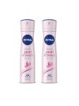 Nivea Women Set of 2 Pearl & Beauty 0% Alcohol Deodorants – 92 g (150ml) Each- Myntra
