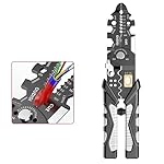 Wire Stripper and Cutter Pliers 25-in-1, Multifunctional Crimping, Winding & Splitting Tool, Precision Stainless Steel Hand Tool- Amazon