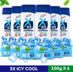 Nimson X-ICE Thanda Cool Loo Rakshak Prickly Heat Talcum Powder with 3 Benefits  (6 x 100 g)- Flipkart