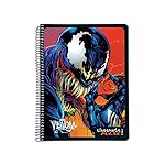 Classmate Pulse 6 Subject Spiral Notebook – Pack of 1 | Unruled | 300 Pages | 29.7cm x 21cm | Venom Designs | Soft Cover | Notebooks- Amazon