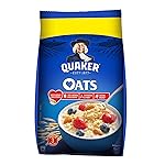 Quaker Oats 1Kg, Rolled Oats Natural Wholegrain, Nutritious Breakfast Cereals, Dalia Porridge, Easy To Cook, Honey- Amazon