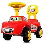 Kidsmate City Rider Baby Ride-On Push Car for Kids | Fun & Safe Ride Baby Car with Steering Wheel & Comfortable Backrest |Perfect for Indoor & Outdoor Fun- Amazon