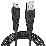 Portronics Konnect B Micro USB Cables For Fast Charging & Data Sync 3.0 Amp with PVC Heads I Nylon Braided I 1 mtr(Black)- Amazon
