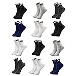 XJARVIS CUBA/LYON 12 Pairs Ankle Length Cotton Socks Men & Women for Sports Unisex Multicolor Socks Ideal- Amazon