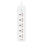 Ant Esports PS500 Power Strips with 5 Universal Socket, 3-Meter-Long Cord, 2500-Watt, Fireproof Material, Heavy Duty Cable Overload Protection, Extension Cord- Amazon