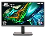 Acer EK220Q 21.5 Inch (54.61 cm) Full HD (1920×1080) Pixels VA Panel LCD Monitor with LED Back Light I 1 MS VRB, 100Hz Refresh I 250 Nits I HDMI & VGA Ports with HDMI Cable I Eye Care Features (Black)- Amazon