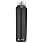 PANCA Stainless Steel Water Bottle 1 litre, Water Bottles For Fridge, School,Gym,Home,office,Boys, Girls, Kids, Leak Proof, Black, Steel Cap New- Amazon