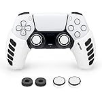 NiTHO Gaming Kit for PS5 Dualsense Controller, Customizing Anti-Slip Protective Cover Grip Handle with Thumb Grip Caps and Analog Mini-Stick Precision Rings, Enhancers Accessories- Amazon