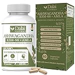 Dalai Naturals Ashwagandha KSM 66 600mg with Amla | Scientifically Approved Ashwagandha Tablets For Stress & Anixety Relief, Improves Sleep Quality, Rejuvenates Mind & Body, Ahswagandha Capsules 60Veg- Amazon