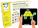 Play Panda New Magnetic Puzzles : Triangles – Includes 250 Colorful Magnets, 100 Puzzles, Magnetic Board, Display Stand, 200 Pieces- Amazon