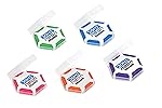 Doms Neon Eraser Box Pack | Hexagonal Eye Catching Design | Neat & Dust Free Erasing | Playful Body Colors | Plastic Case For Each Eraser | Pack of 30 Erasers- Amazon