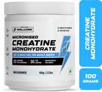 Wellcore Micronised Creatine Monohydrate | Lab Tested | Enhanced Absorption | 100% Pure Creatine  (100 g, Unflavored)- Flipkart
