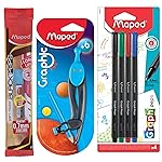MAPED Mandala Art Kit|Fineliners Doodling Pens|Doodling Kit| Mechanical Pencil|Compass|Fine Liners|Writing Material|School instruments |Triangular Shape For Easy Grip- Amazon