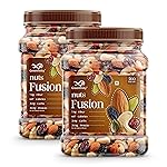 GreenFinity Mixed Dry Fruits Pack – 1kg (500g x 2) | Nutritious Snack with Almonds, Cashews, Raisins & Cranberries | Resealable Pack- Amazon