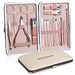 WAZDORF 18-in-1 Manicure Pedicure Kit | Stainless Steel Grooming Set | Nail Cutter- Amazon