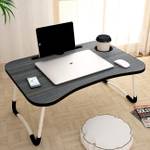Shree Enterprises Foldable Laptop Table:Kids table Wood Portable Laptop Table  (Finish Color – Black, Pre Assembled)- Flipkart
