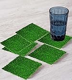 Homitecture Artificial Grass Heat Insulation Table Tea Coasters for Tea Coffee Cups Mugs Beer Cans Bar Glass Bar Tumblers and Water Glasses Coasters for Dining Table- Amazon