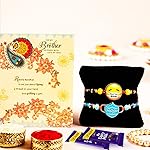 ARCHIES Rakhi For Brother Special Rakshabandhan Combo Set of 2 Cute Mask Wala Bhaiya/Bro/Bhai Rakhis with Greeting Card, 2 Dairy Milk Chocolates 24 gms, Roli Chawal 10 gms Pack (Gift pack of 6)- Amazon
