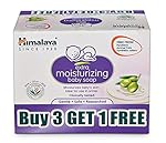 Himalaya Extra Moisturizing Baby Soap buy 3 GET 1FREE (3 N*75+1N 75g Free) No 1 Doctor Prescribed Brand | Aloe, Olive, Milk| Cleanses & Moisturizes Baby’s Skin- Amazon