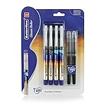 Cello Butterflow Classic Roller Pen Set | Pack of 4 Roller Pens | 2 Blue & 2 Black Ink Colour Pens + 2 Jumbo Refills | Smooth Writing Experience | For Students and Office Use | Best Pen- Amazon