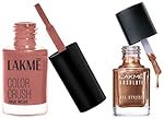 LAKMÉ Absolute Gel Stylist Nail Color, Gold Dust, 12 Ml & True Wear Color Crush Nail Polish, Long Lasting & Vibrant Nail Paint Finish, 82, 6Ml- Amazon