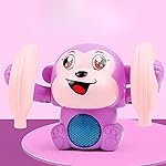 Storio Dancing Monkey Musical Toy for Kids | Spinning Tumble Doll with Lights, Music & Voice Sensor | Rolling Musical Toy with Sound Effects for Babies & Toddlers | Fun Gift- Amazon