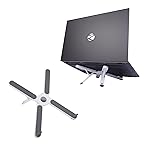 ZEBRONICS NS1200 Laptop Stand with X Foldable Design, 7 Adjustable Levels, Anti-Slip Silicone Rubber Pads, Supports up to 17-inch Laptop Sizes, 5kg Max. Weight, Ergonomic Design- Amazon