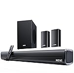 Mivi Fort Hip-Hop 4000 Premium Home Theatre Soundbar [Flagship Launch], 400 Watts, 5.1 Channel, Multiple EQ & Input Modes, BT v5.3, Remote Accessibility, Made in India Sound bar- Amazon
