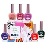 PureSense Nail Polish Crush Pops Kit | Quicky Dry | Glossy | Matte | (Pack of 6) – 60 ml- Amazon