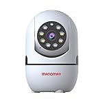 MANOMAY Bot Pro 2MP Smart CCTV Wi-fi Home Security Camera with Color Night Vision | Pan Tilt 360° View | 2 Way Talk | Baby Pet Monitoring | Motion Detect Tracking | Supports SD Card Up to 256 GB- Amazon