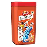Dabur GlucoPlus-C Juicy & Tasty (Orange Flavour) Powder- 400g Jar | Vitamin C helps Boosts Immunity | Calcium Supports Bone Health- Amazon