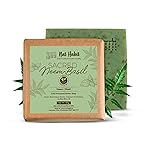 Nat Habit Neem Basil Butter Soap|Cold Processed Ayurvedic Soap with Neem Actives|Antibacterial, Herbal Soaps for Bath|Anti-Inflammatory Handmade Neem Soap Bar|Essential Oils- Amazon