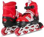 viel spiel High quality Skating in-line have different size with PU LED wheel Shoe Skates – Size 6-9 UK  (Red)- Flipkart