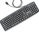 Intex Classy Wired Keyboard with 8 Million Clicks| Anti-Slip | Durable and Strong ABS Material | Retractable Stand | UV Coated Keys | 1.2m Cable (Black)- Amazon
