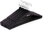 Flipkart SmartBuy (Heavy) 360 degree Rotating Hook Plastic Shirt Pack of 12 Hangers For Shirt  (Black)- Flipkart